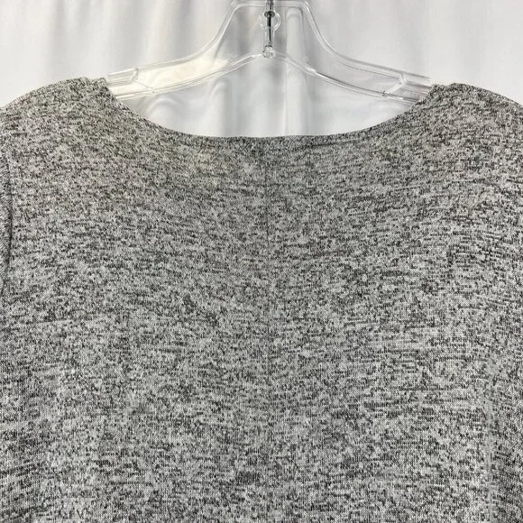 Forever 21 Womens Short Sleeve Mini Shift Dress Gray Heathered Large - Picture 6 of 9